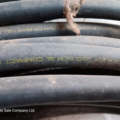 Large roll of Excelloy 250 MCM AL Compact 600V XLP Type RHH insulated wire