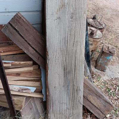 Large stack of block lumber - mostly treated pieces