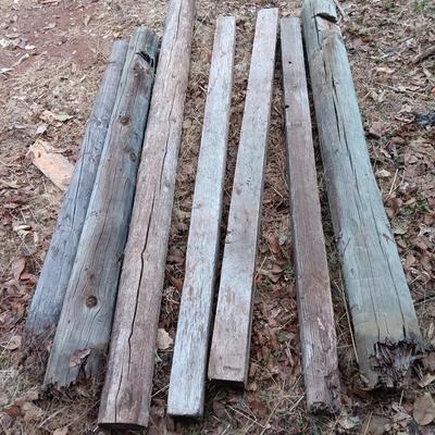 Wooden posts and timbers