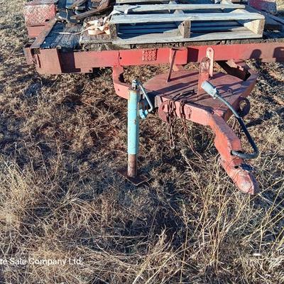 Steel framed flatbed trailer.