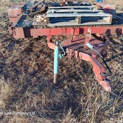 Steel framed flatbed trailer.