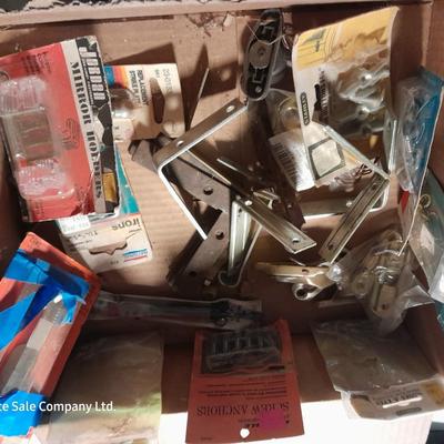 Variety of shelving brackets and home hardware