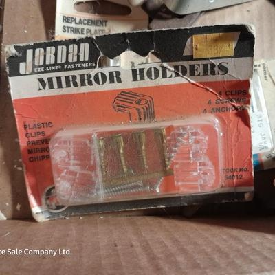 Variety of shelving brackets and home hardware