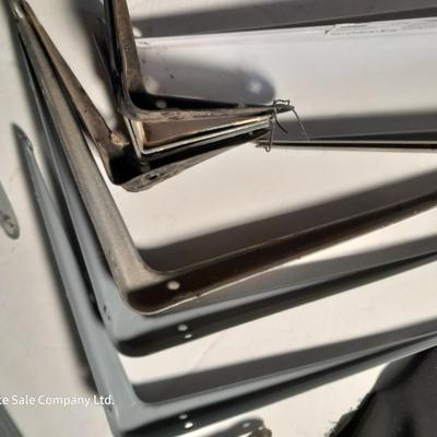 Variety of shelving brackets and home hardware