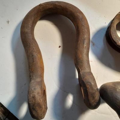 Pickaxe head, and pins and hooks