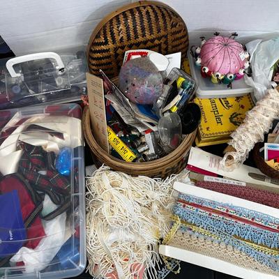 Sewing supplies, Vintage buttons
