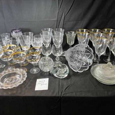 Goblets and pressed glass