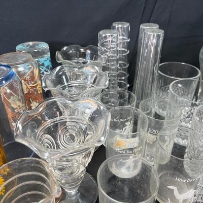 Vintage glassware and Novelty glasses