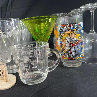 Vintage glassware and Novelty glasses