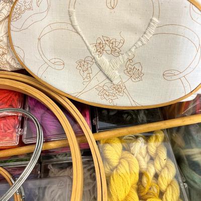 Embrodiery and knitting