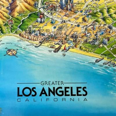 Greater Los Angeles Map Drawing