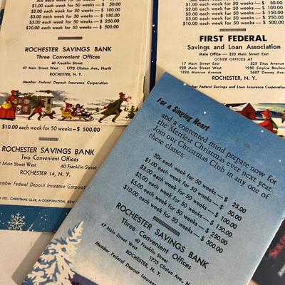 Vintage Lot 50â€™s Advertising Ephemera - Christmas Carol Booklets