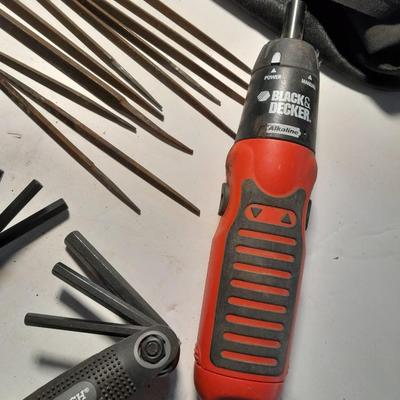 Variety of hand tools with Allen wrench sets