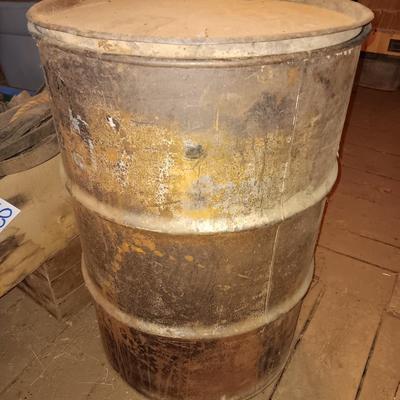 Steel barrel with older Antlers for crafting inside