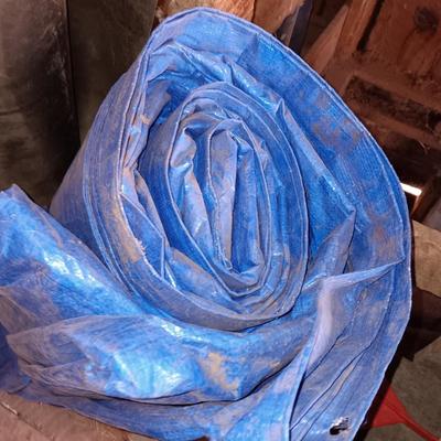 Large blue tarp