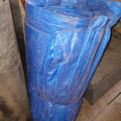 Large blue tarp