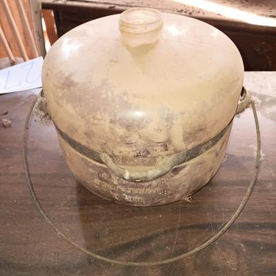 Antique Glass kerosene bottle AF-3 patented Dec. 15, 1914