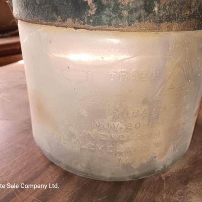 Antique Glass kerosene bottle Trademark Pat. USA 1919