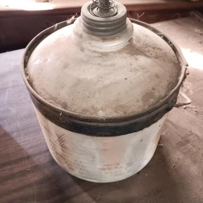 Antique Glass kerosene bottle Trademark Pat. USA 1919