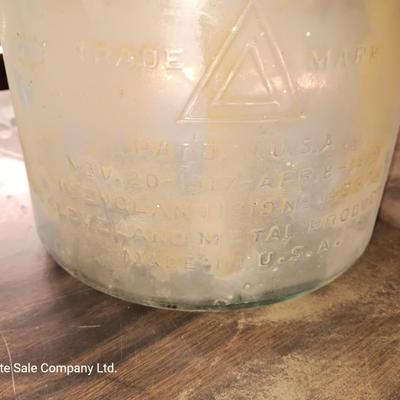 Antique Glass kerosene bottle Trademark Pat. USA 1919