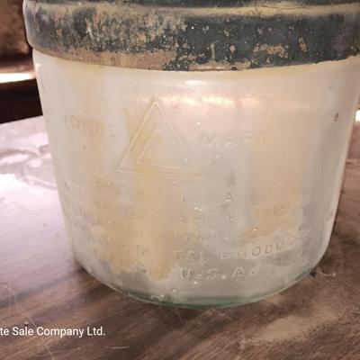 Antique Glass kerosene bottle Trademark Pat. USA 1919