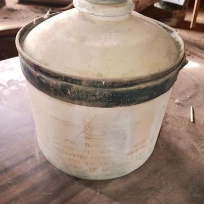 Antique Glass kerosene bottle Trademark Pat. USA 1919