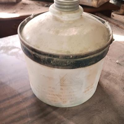 Antique Glass kerosene bottle Trademark Pat. USA 1919