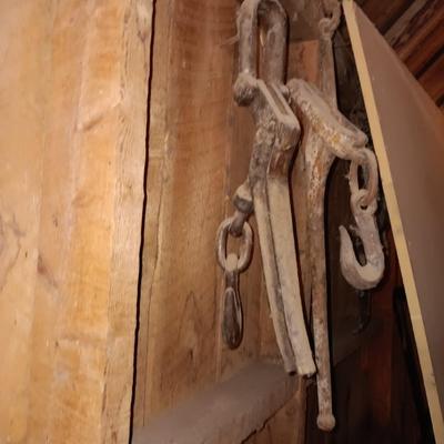 Two antique load binders