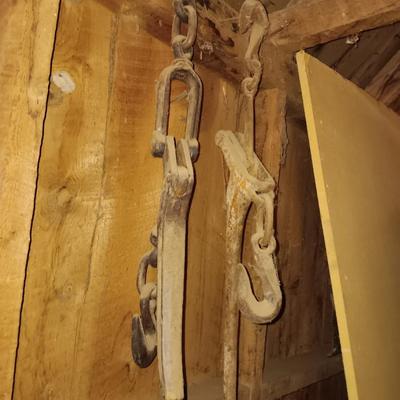Two antique load binders