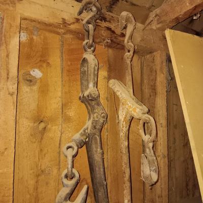 Two antique load binders