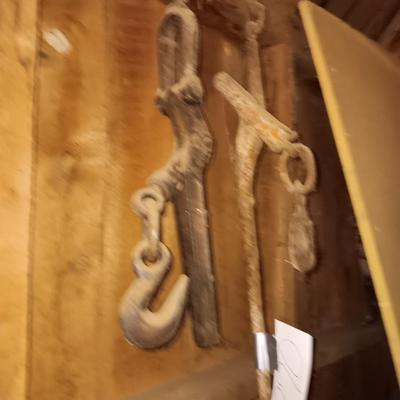 Two antique load binders