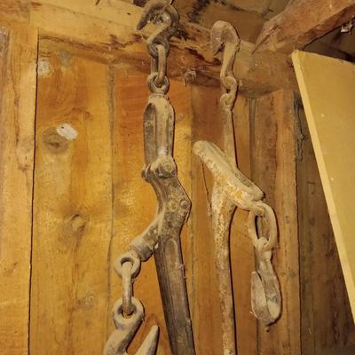 Two antique load binders