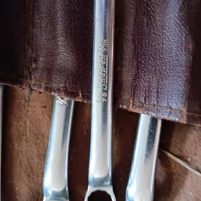 Snap on wrenches in pouch