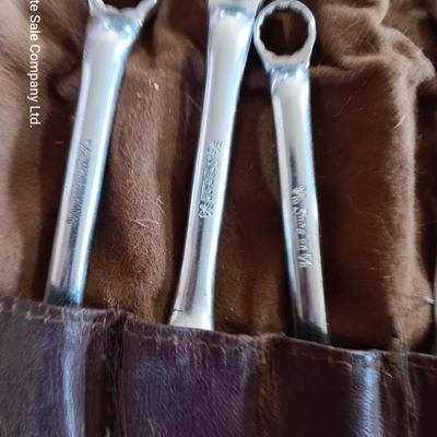 Snap on wrenches in pouch