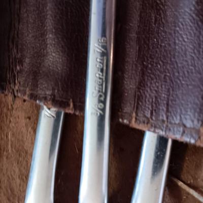 Snap on wrenches in pouch
