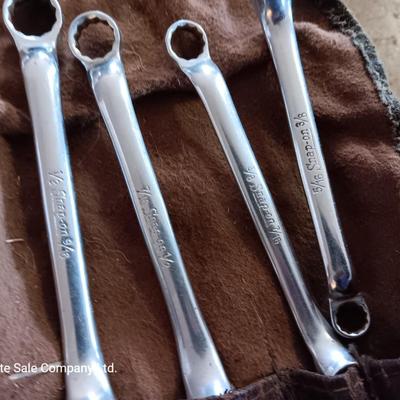 Snap on wrenches in pouch