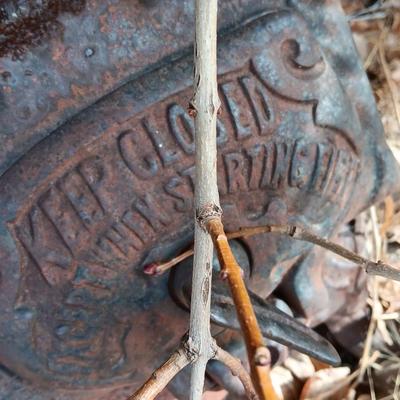Antique Howard stove for yard art or parts