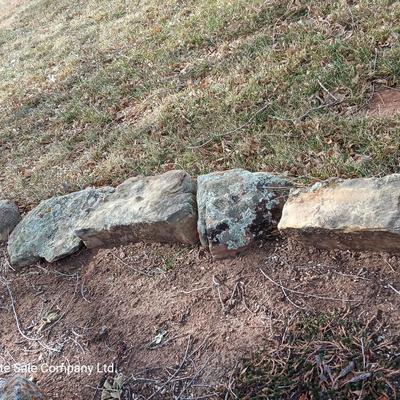 Variety of smaller landscaping moss rocks