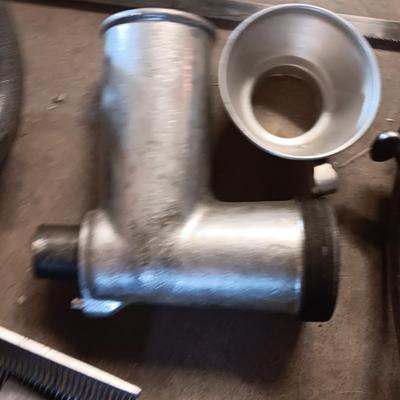 Meat tenderizer and Grinders with accessories - meat saws - table mount grinders too
