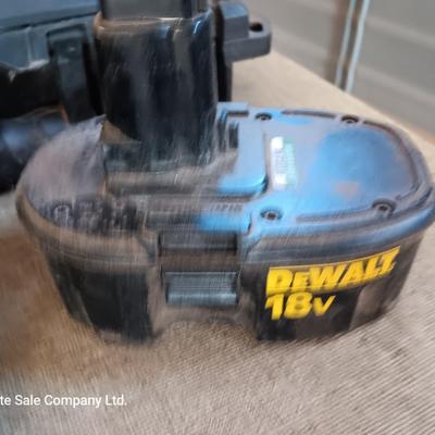 18 Volt Dewalt battery and charger with a drill case