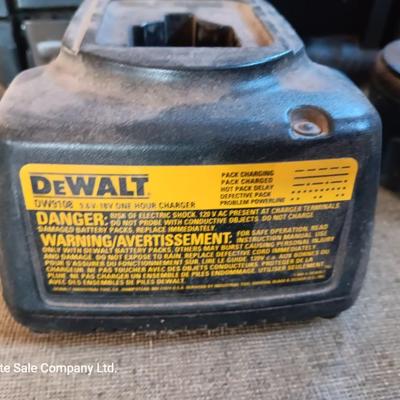 18 Volt Dewalt battery and charger with a drill case