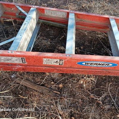 Werner fiberglass 300 lbs. Professional Industrial use 10-foot ladder