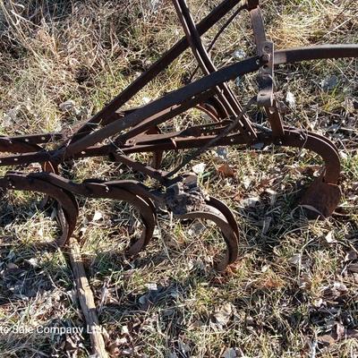 Yard art antique hand plow