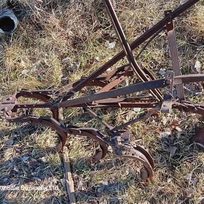 Yard art antique hand plow