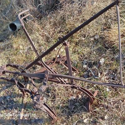 Yard art antique hand plow