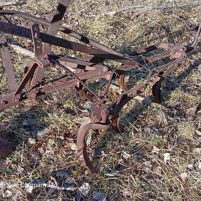 Yard art antique hand plow