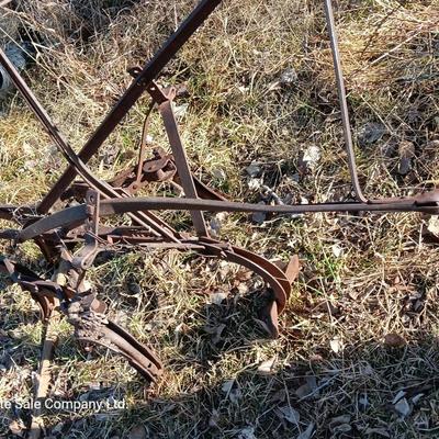 Yard art antique hand plow