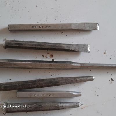 Assortment of chisels