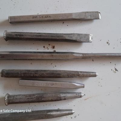 Assortment of chisels