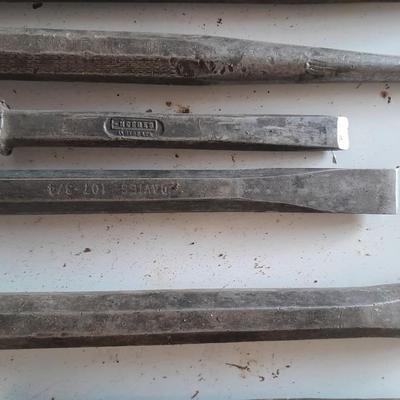 Assortment of chisels and punches